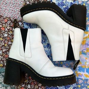 WOMEN’S SPENCE WHITE DR MARTEN BOOTS